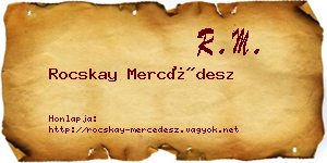 Rocskay Mercédesz névjegykártya
